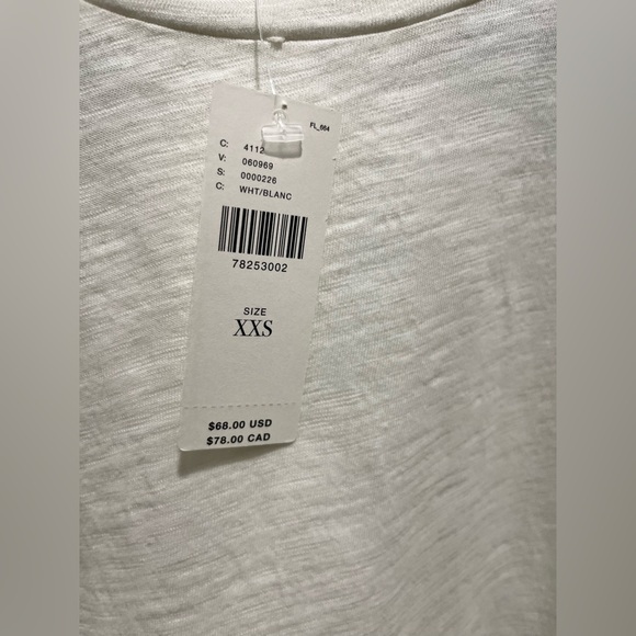 Anthropologie t la Flutter Tee black and white new with tag xxs - Picture 7 of 8